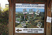 Bungy jumping on the viaduct de la Souleuvre